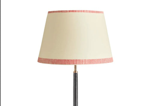 35cm straight empire shade in scarlet stitches hand painted card